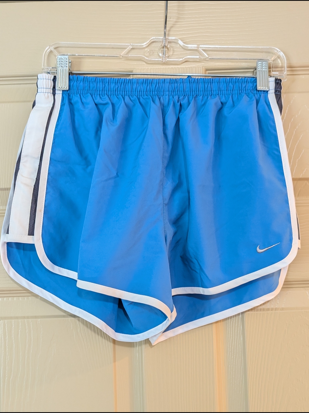 Nike Women's Blue Running Shorts with White Trim